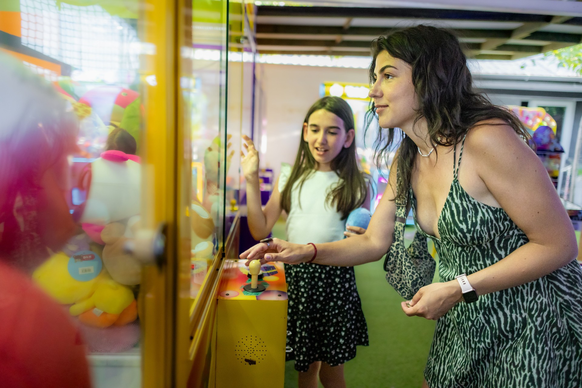Joy at the Plush Toy Claw Machine